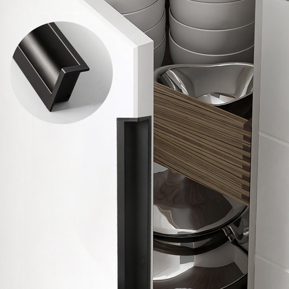 Multicolor Channel Cabinet Edge Pulls for Slab Doors