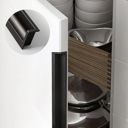 Multicolor Channel Cabinet Edge Pulls for Slab Doors