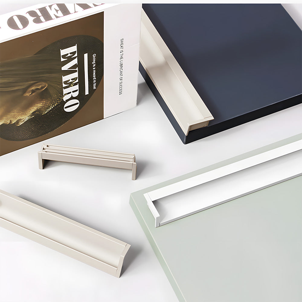 Multicolor Channel Cabinet Edge Pulls for Slab Doors