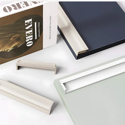Multicolor Channel Cabinet Edge Pulls for Slab Doors