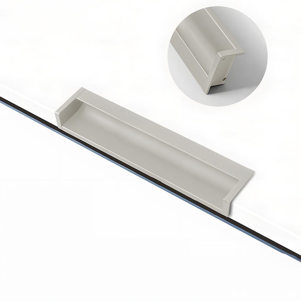 Multicolor Channel Cabinet Edge Pulls for Slab Doors