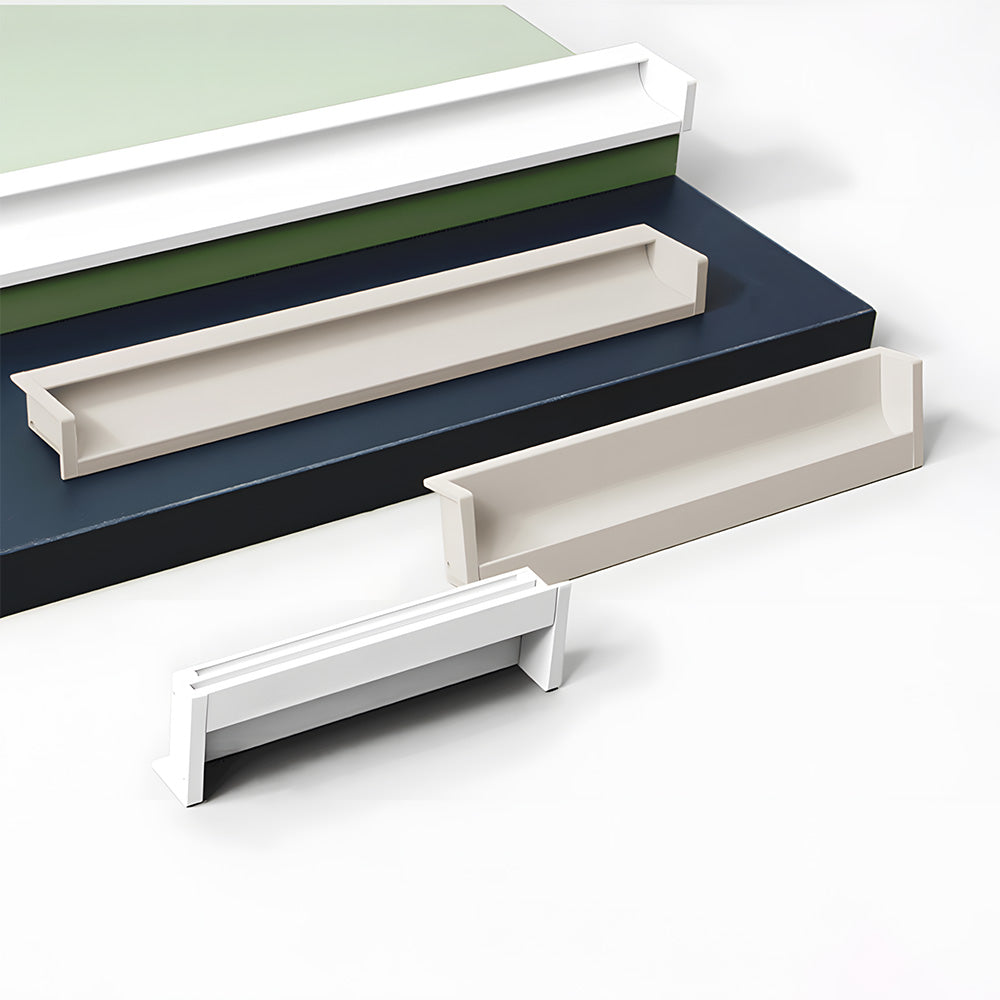 Multicolor Channel Cabinet Edge Pulls for Slab Doors