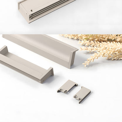 Multicolor Channel Cabinet Edge Pulls for Slab Doors