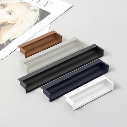 Multicolor Channel Cabinet Edge Pulls for Slab Doors