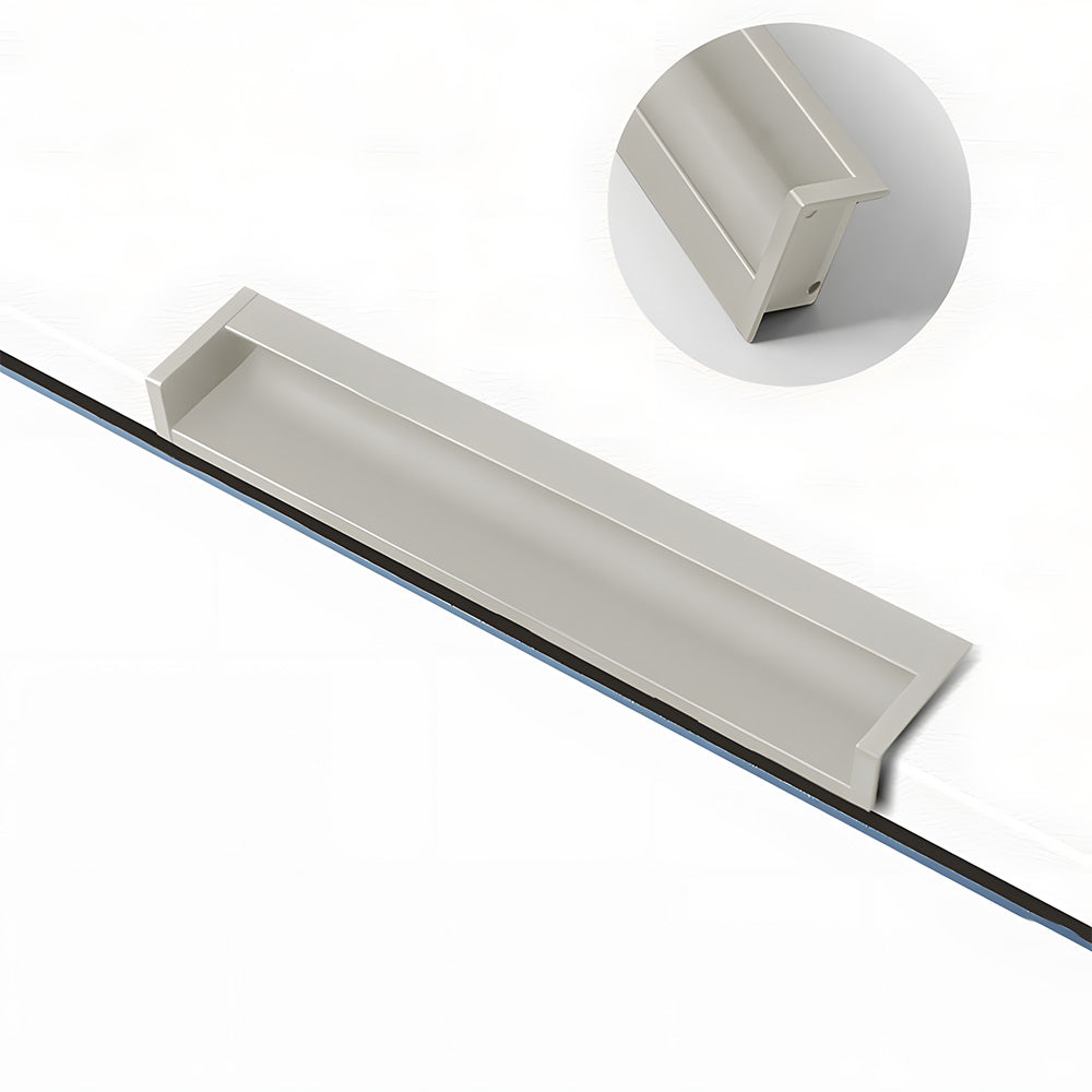 Multicolor Channel Cabinet Edge Pulls for Slab Doors