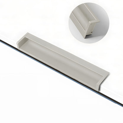Multicolor Channel Cabinet Edge Pulls for Slab Doors