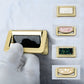 Concealed Ring Shell Inlay Cabinet Pulls, Zinc Alloy Drawer Handles