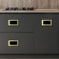 Concealed Ring Shell Inlay Cabinet Pulls, Zinc Alloy Drawer Handles