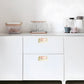 Concealed Ring Shell Inlay Cabinet Pulls, Zinc Alloy Drawer Handles