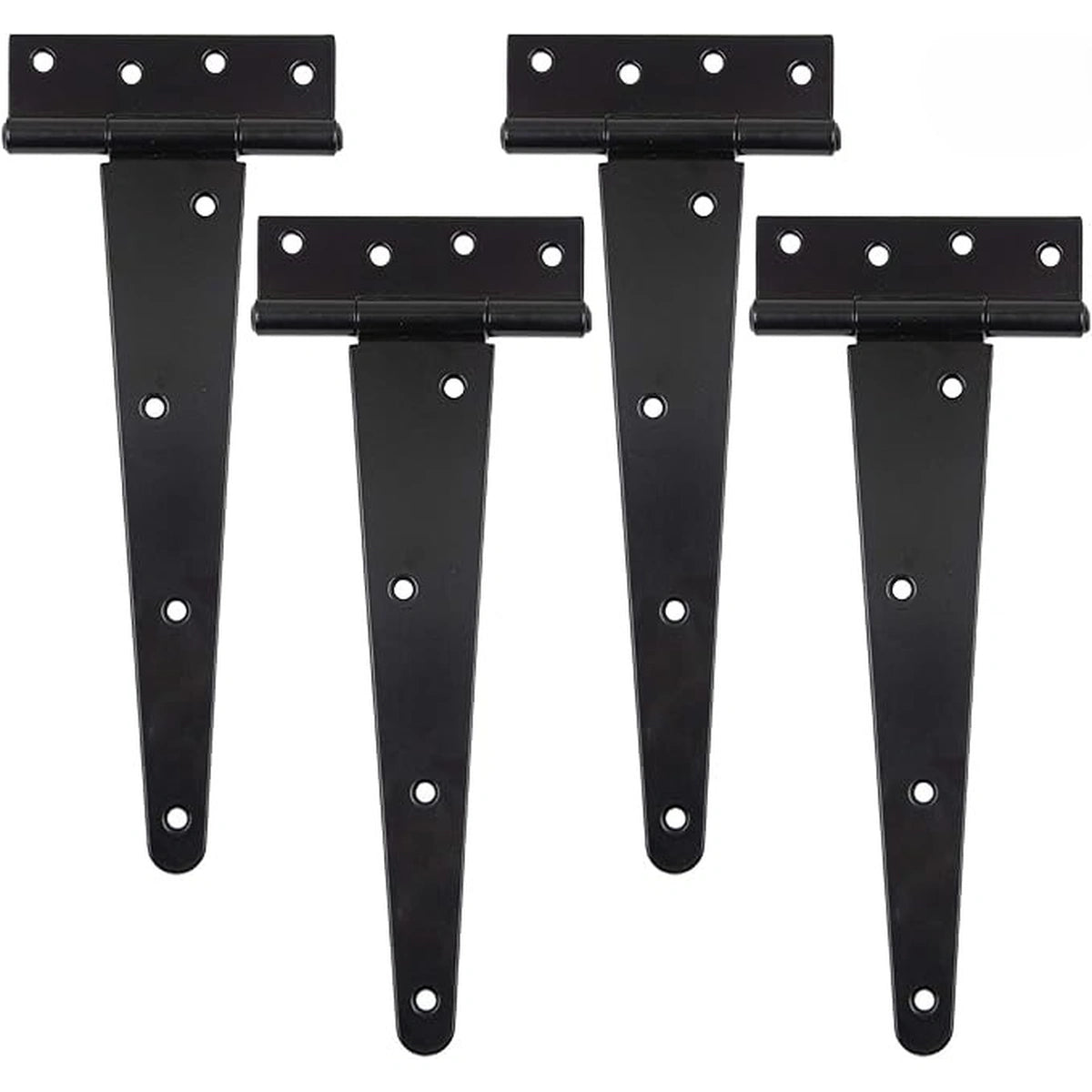 Ironvale Black Heavy-Duty T-Strap Barn Door Hinges