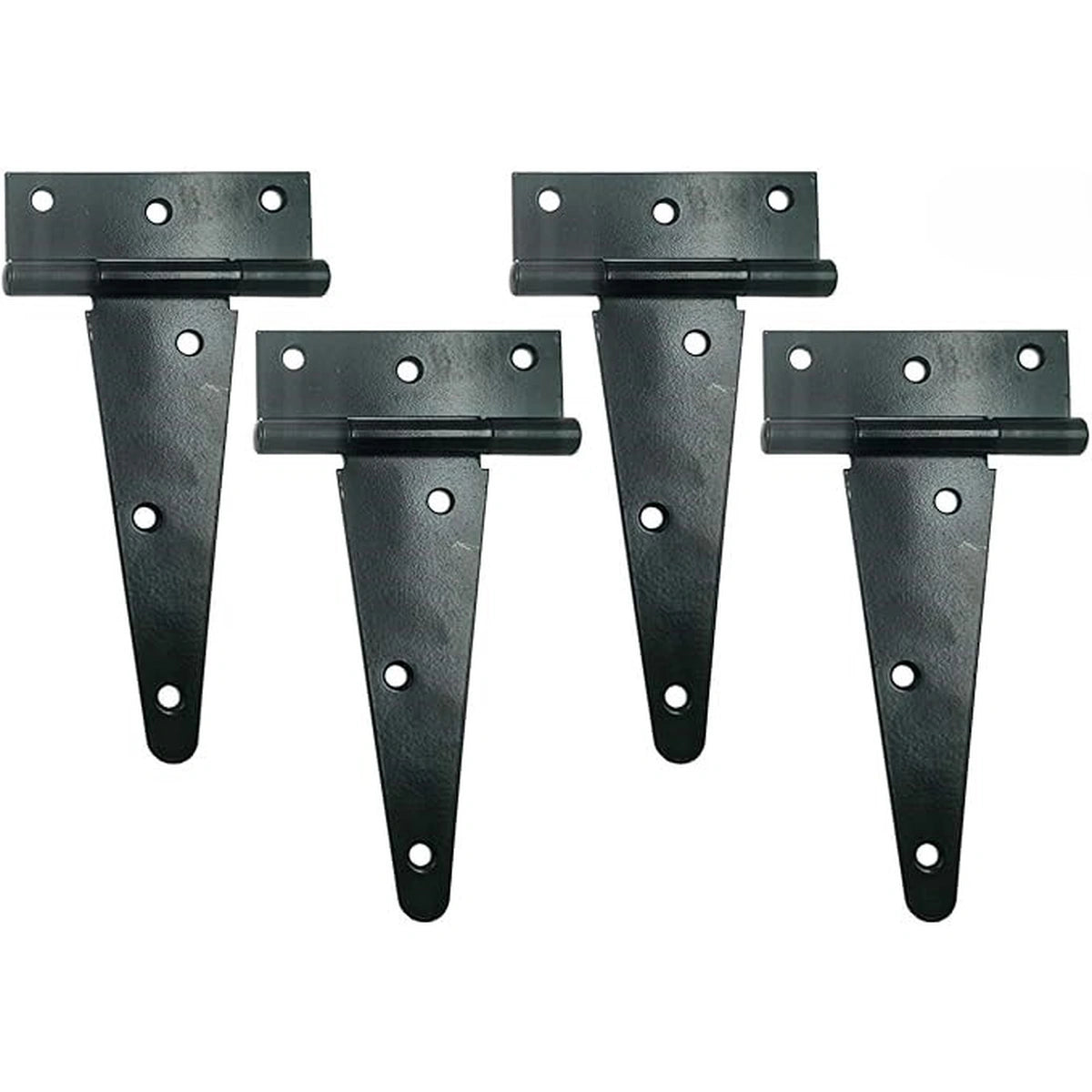 Ironvale Black Heavy-Duty T-Strap Barn Door Hinges