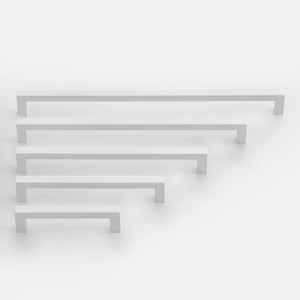 Brushed Nickel Square Hardware for Kitchen Cabinets