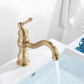Arcora Antique 360° Swivel Vessel Sink Faucet, Single Handle High Arc Brass Basin Faucet