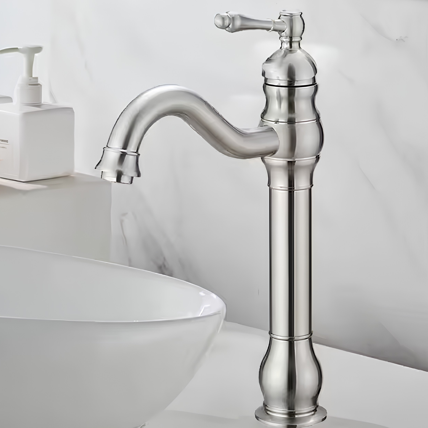 Arcora Antique High-Arc 360° Swivel Bathroom Vessel Sink Faucet With Single Handle Bathroom Sink Faucet