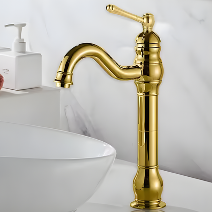 Arcora Antique High-Arc 360° Swivel Bathroom Vessel Sink Faucet With Single Handle Bathroom Sink Faucet