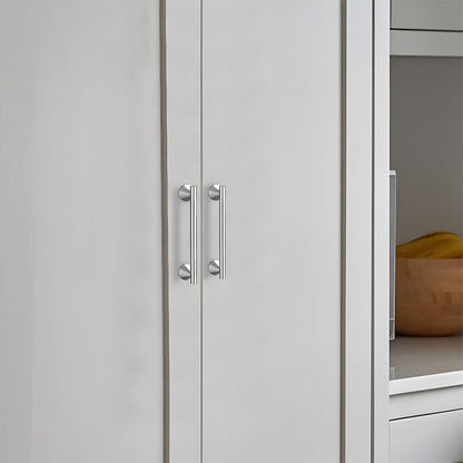 Brass Cabinet Pulls and T-Knobs with Cone Bases