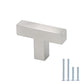 Brushed Nickel Square Hardware for Kitchen Cabinets