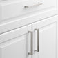 Brushed Nickel Square Hardware for Kitchen Cabinets