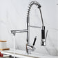 Virello Professional Pull-Down Kitchen Faucet with High Arc Spring Spout