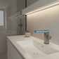 Lumira Digital Display Celsius Bathroom Basin Faucet with Intelligent LED, Single Hole Single Handle