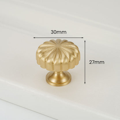 Solid Brass Furniture Hardware Single Hole Knobs