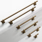 Vintage Brass Round Bar Cabinet Pulls