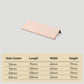 Colorful Refined Cabinet Edge Pulls for Kitchen