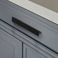 Matte Black Aluminum Alloy Kitchen Hardware Drawer Handles