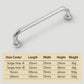 Brass Round Bar Cabinet Pulls and Knobs for Wardrobes