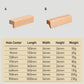 Natural Wood Cabinet Handles with Lucky 7 Profile