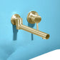 Single Handle Round Wall Mounted Bathroom Sink Faucet