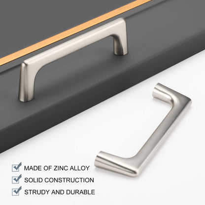 Polished Nickel Square Arch Cabinet Pulls for Kitchens