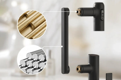 Luma Modern Single Handle 360° Swivel Bathroom Faucet With Digital Temperature Display