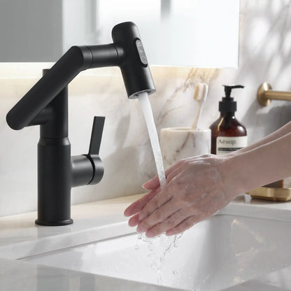 Luma Modern Single Handle 360° Swivel Bathroom Faucet With Digital Temperature Display