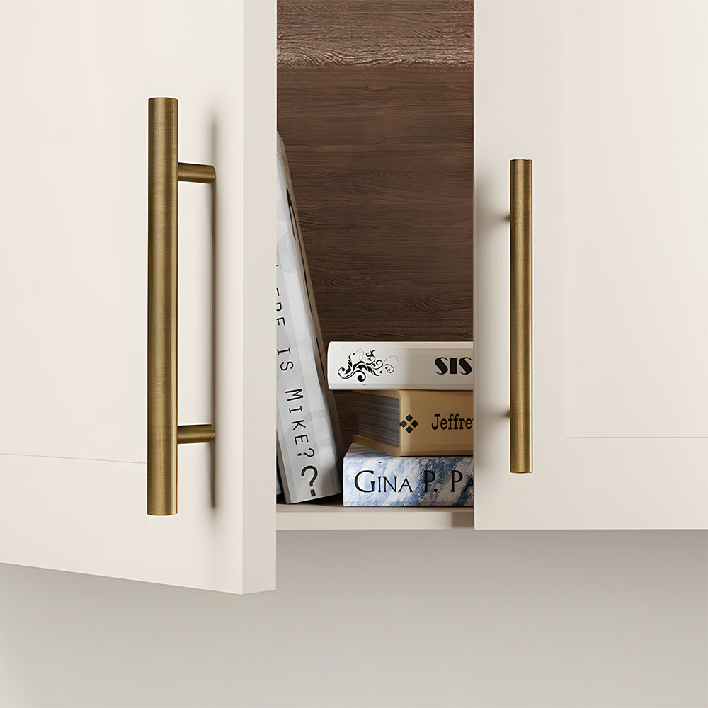 Bronze Brass Round Bar Cabinet Pulls for Wardrobes