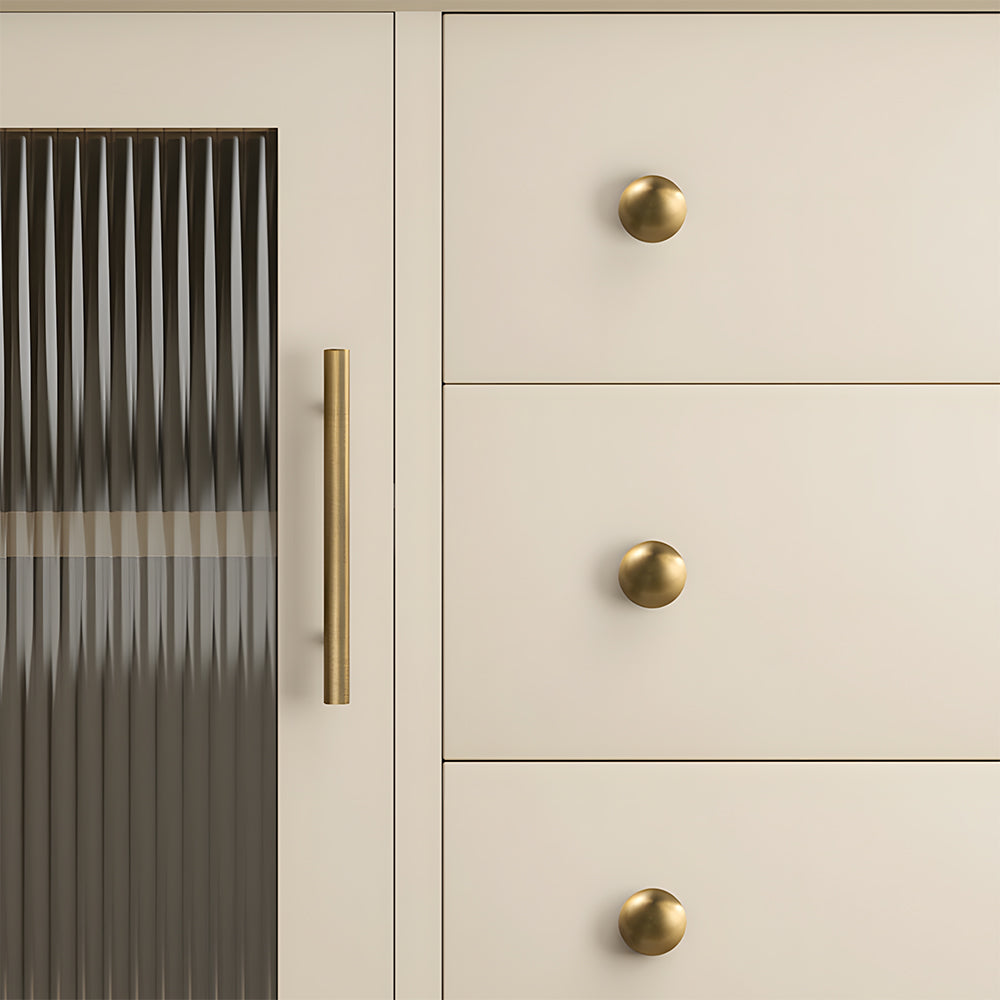 Bronze Brass Round Bar Cabinet Pulls for Wardrobes