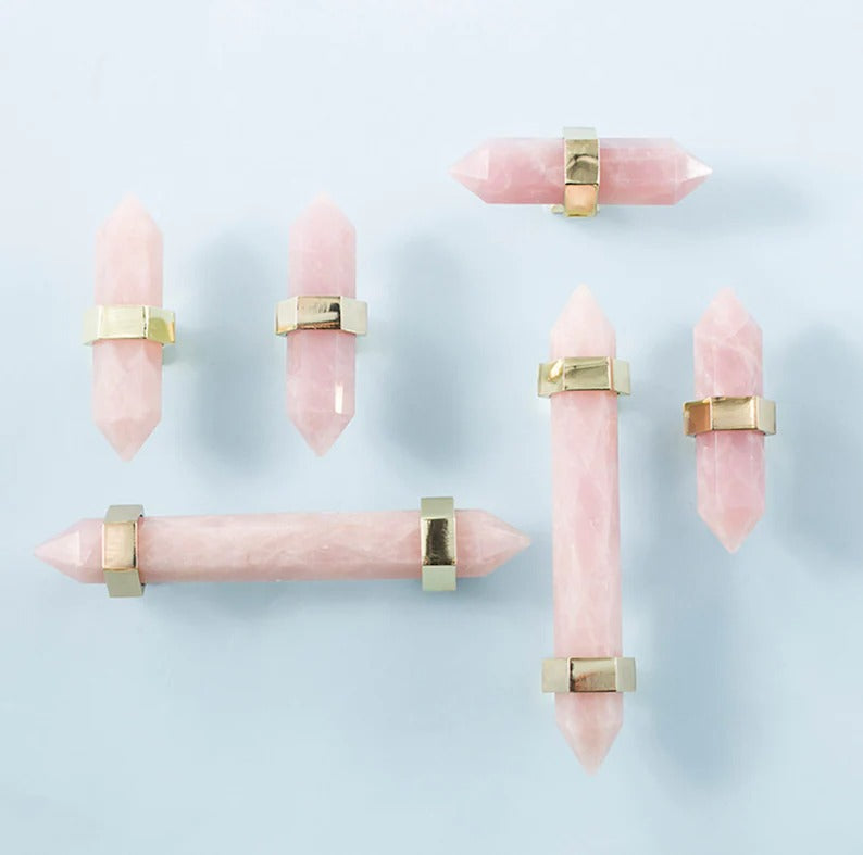 Natural Crystal Cabinet Handles and Dresser Knobs
