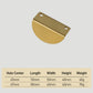 Brass Half Moon Cabinet Pulls and Drawer Handles