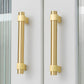 Solid Brass Vintage Round Bar Cabinet Pulls and T-Bar Knobs
