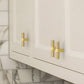 Solid Brass Vintage Round Bar Cabinet Pulls and T-Bar Knobs