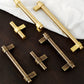 Solid Brass Vintage Round Bar Cabinet Pulls and T-Bar Knobs