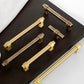 Solid Brass Vintage Round Bar Cabinet Pulls and T-Bar Knobs