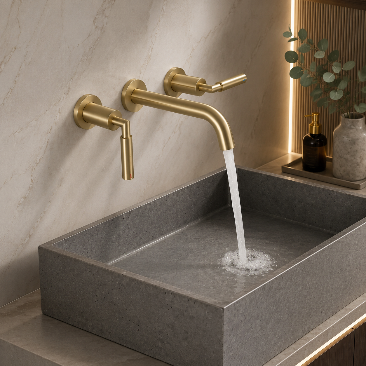 Made for planned wall plumbing