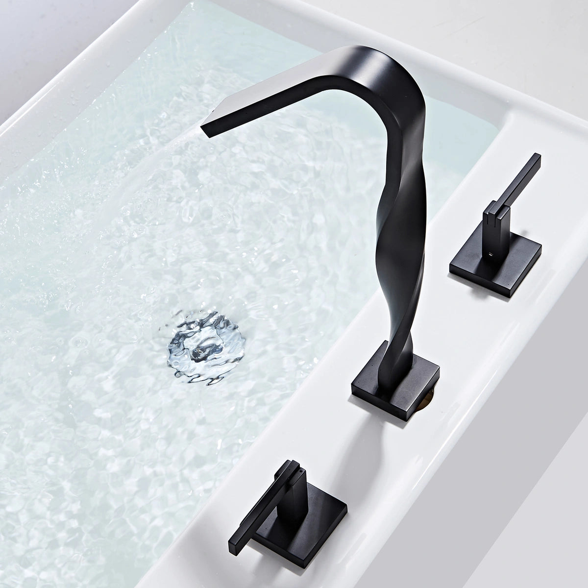 Made for three-hole bathroom sinks