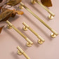 Ribbed Solid Brass Cabinet Pulls and Knobs