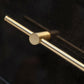 Adjustable Long Round Bar Cabinet Pulls, Gold / Brushed Brass Finish