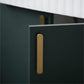 Brushed Brass Rounded Bar Cabinet Pulls