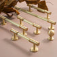 Ribbed Solid Brass Cabinet Pulls and Knobs