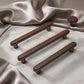 Walnut Wood Inlay Cabinet Handles and Knobs