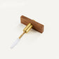 Wood Grain Cabinet Handles and Knobs with Metal Posts